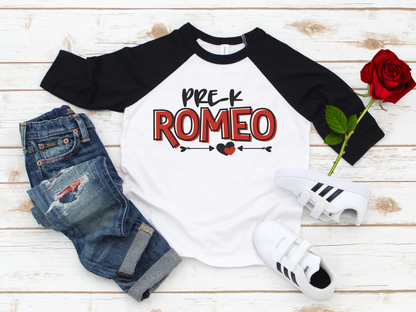 Romeo in Training" Boys’ Valentine’s Day Tee