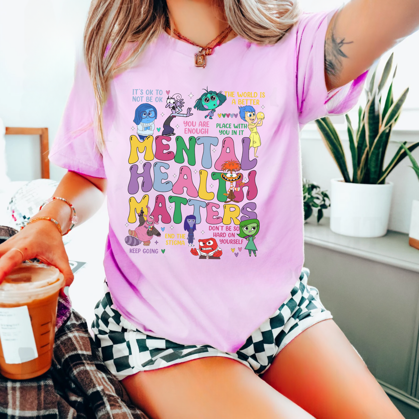 Disney's Themed Inside Out "Mental Health Matters" T-Shirt