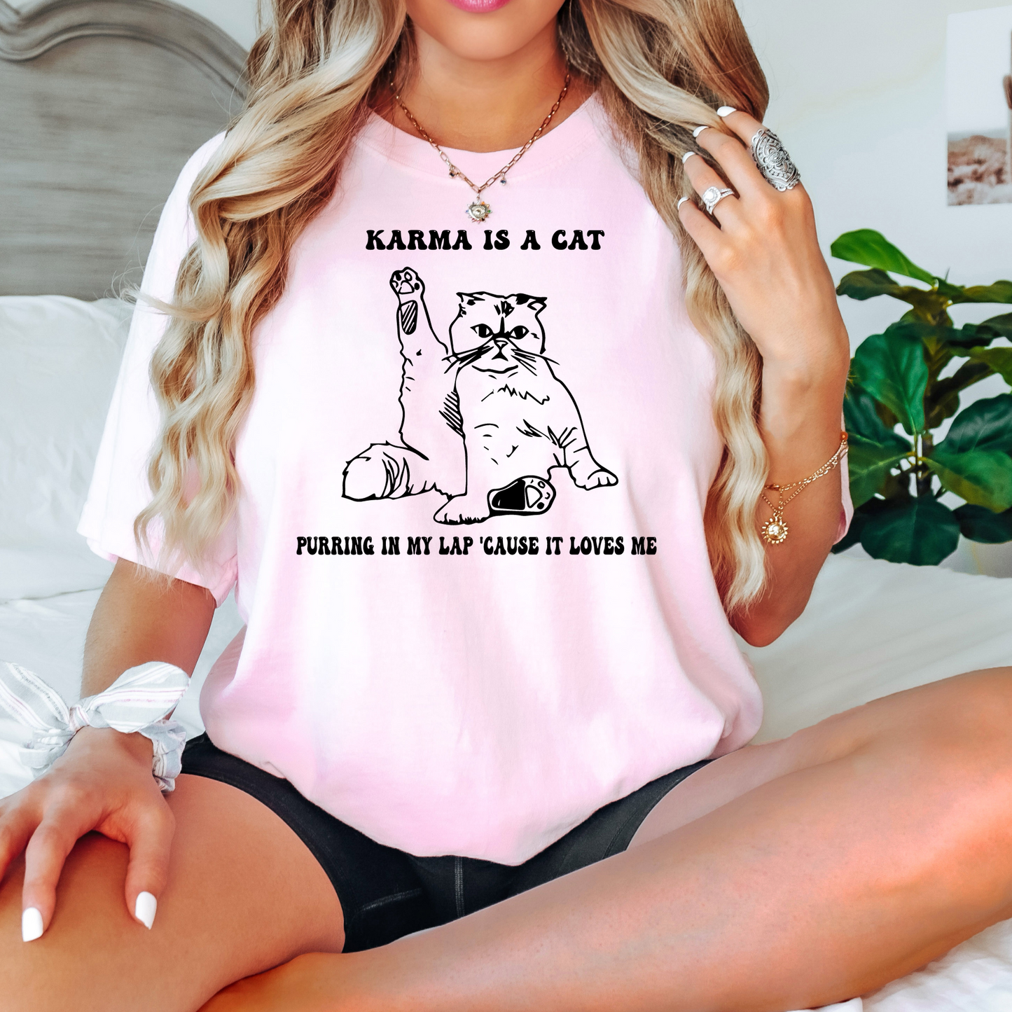 Taylor Swift Inspired "Karma Is a Cat" T-Shirt