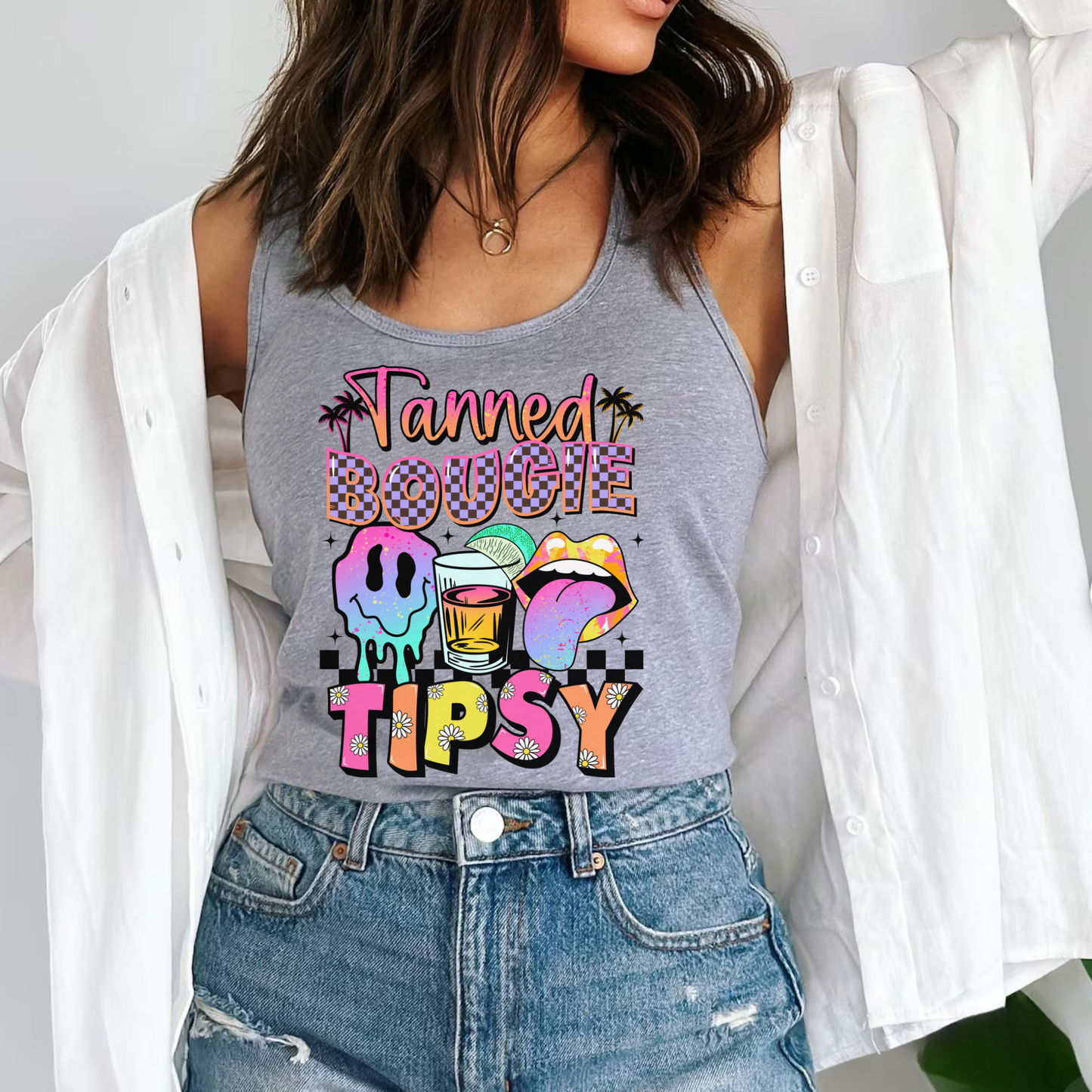 Tanned Boujie Tipsy T-Shirt