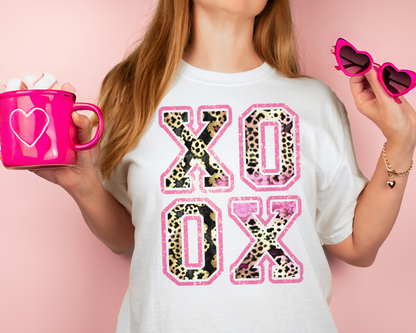 XOXO Leopard Print Tee