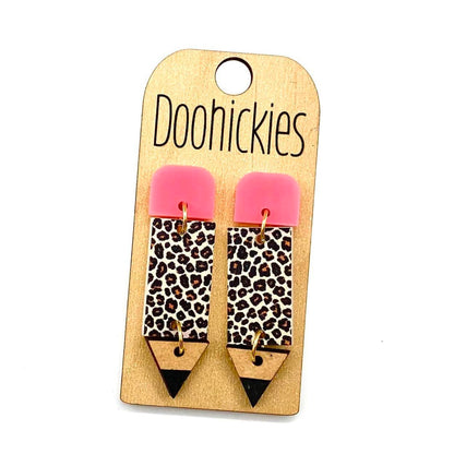 2" Pencil Acrylic Dangles