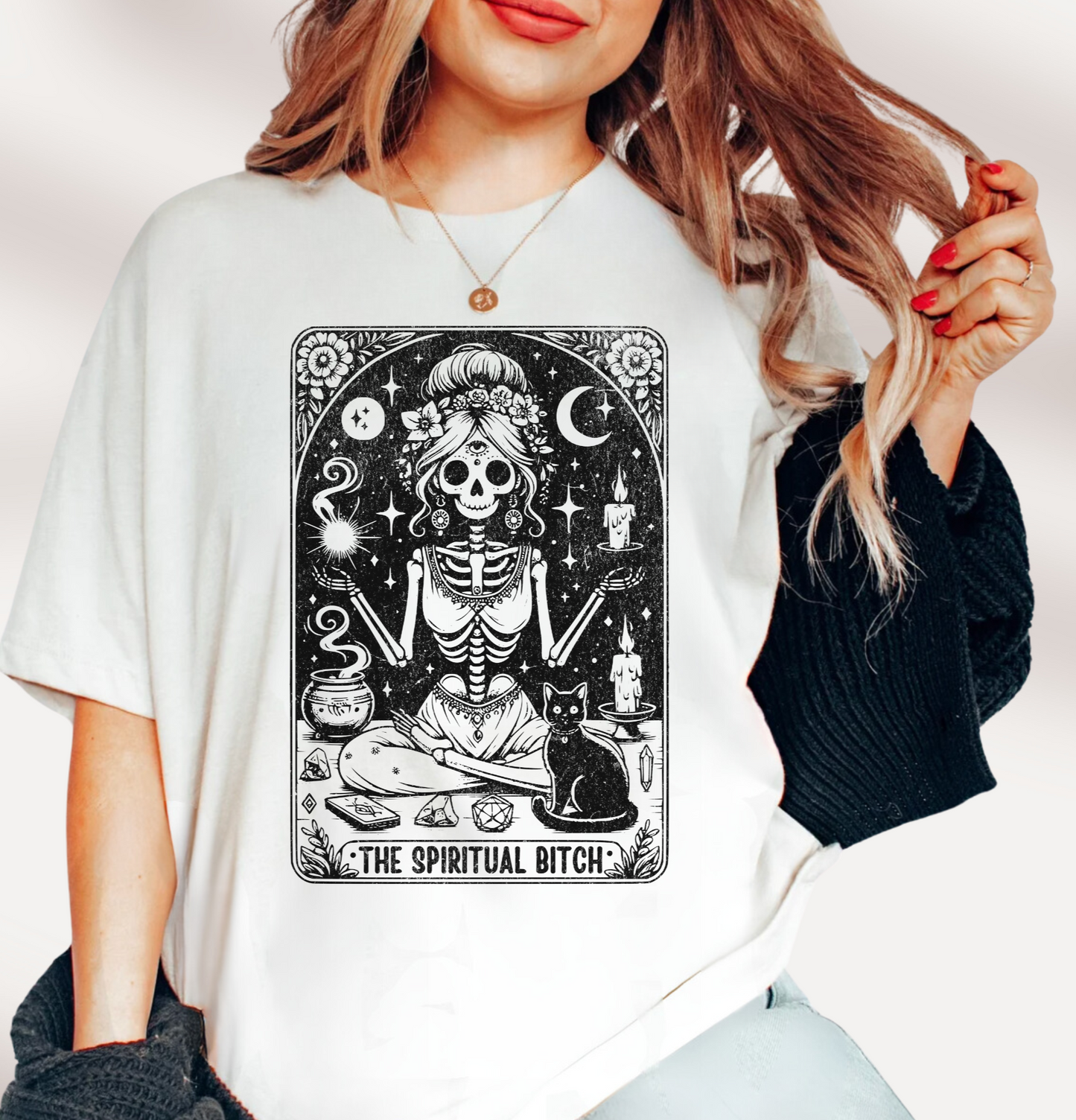The Spiritual Bitch Tarot Card T-Shirt