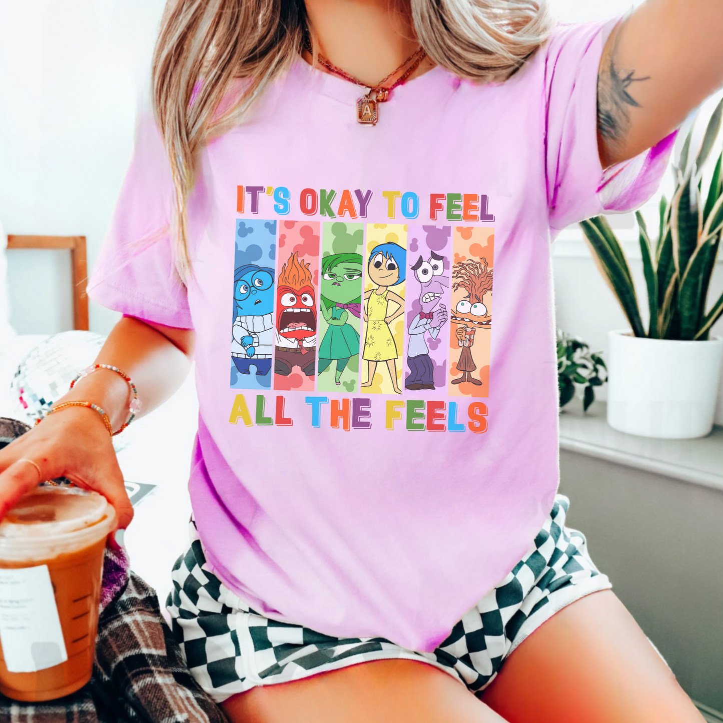 Disney's Themed Inside Out "Feel all the Feels" T-Shirt