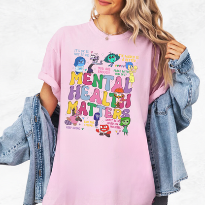 Disney's Themed Inside Out "Mental Health Matters" T-Shirt