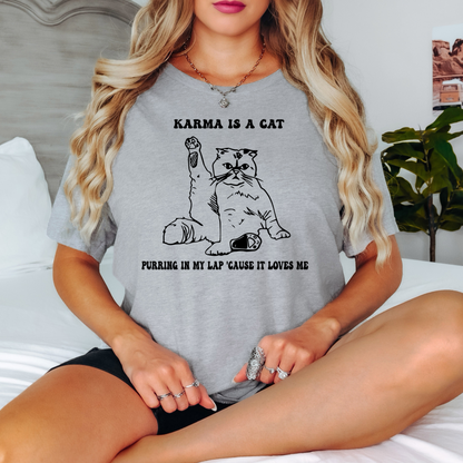 Taylor Swift Inspired "Karma Is a Cat" T-Shirt