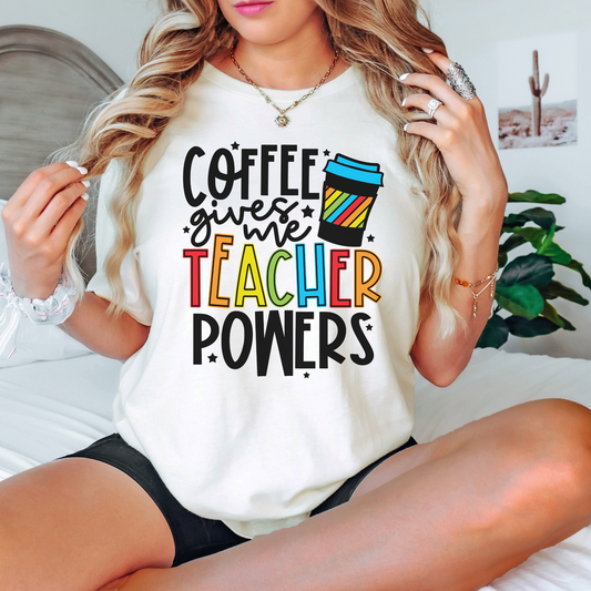 Coffee Gives Me Super Powers T-Shirt