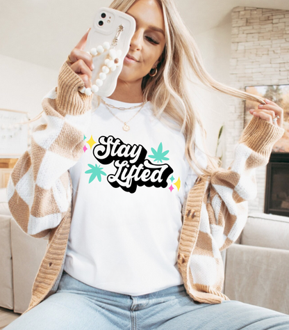 Solid White Stay Lifted Shirt