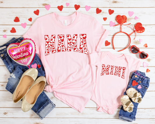 Mama & Mini Valentine's Matching Tees