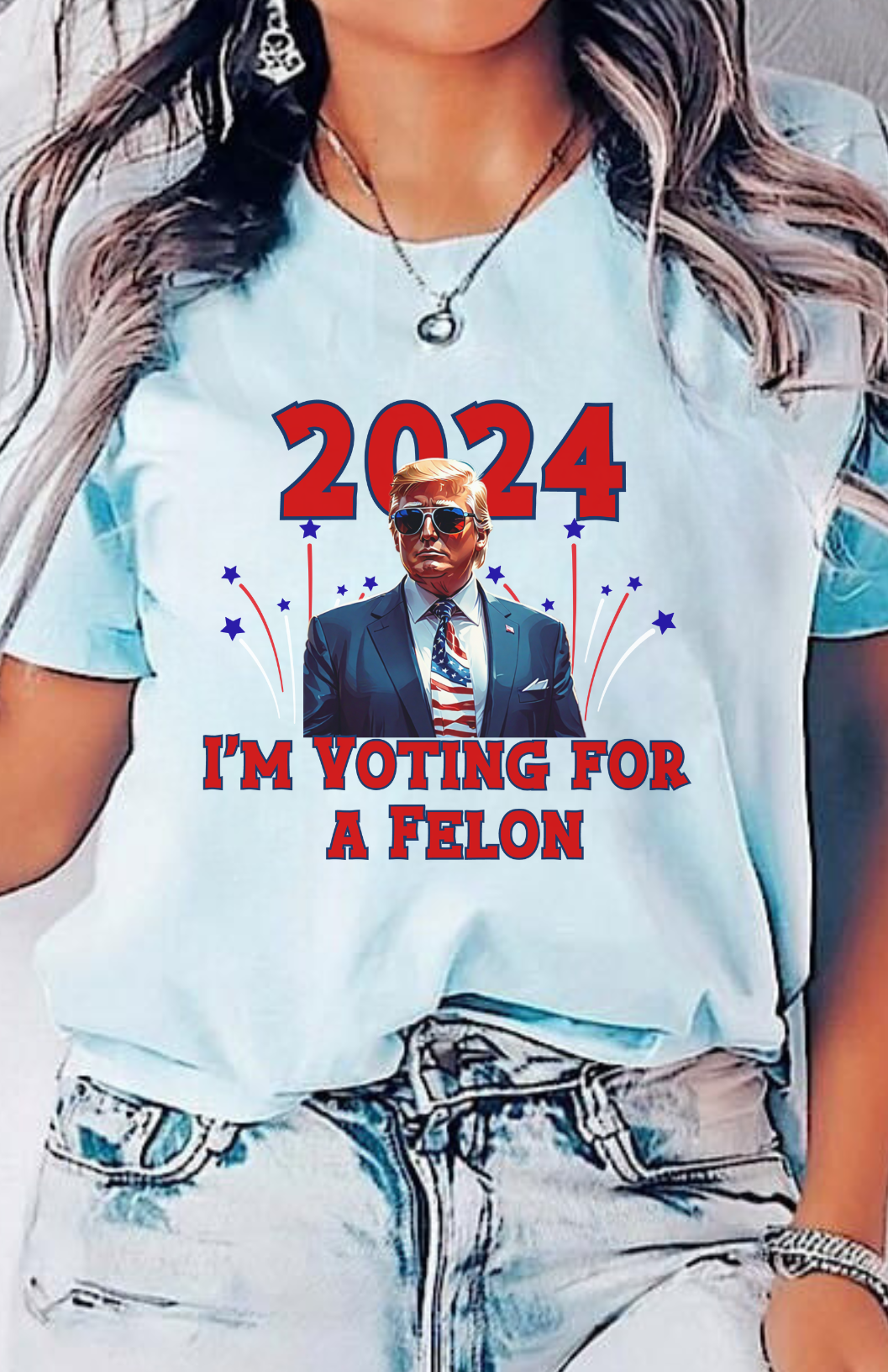 I'm Voting for a Felon 2024 T-Shirt