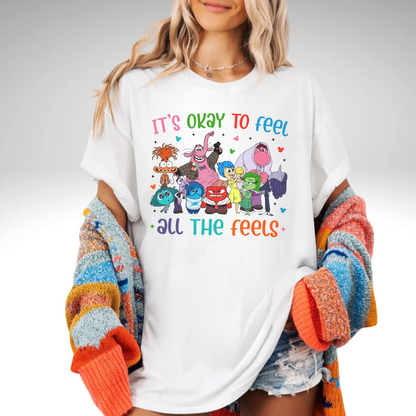 Disney's Themed Inside Out Feel all the Feels T-Shirt