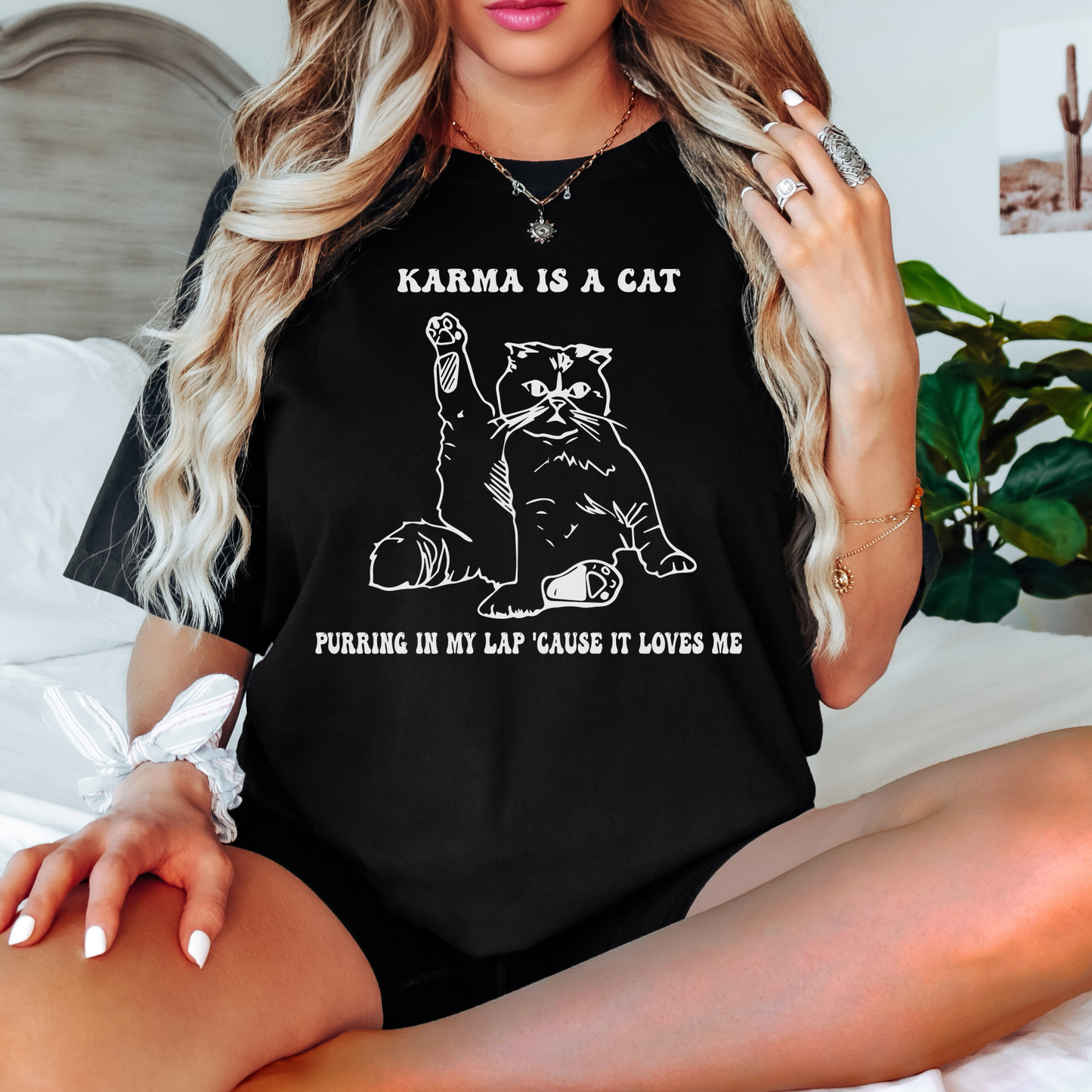 Taylor Swift Inspired "Karma Is a Cat" T-Shirt