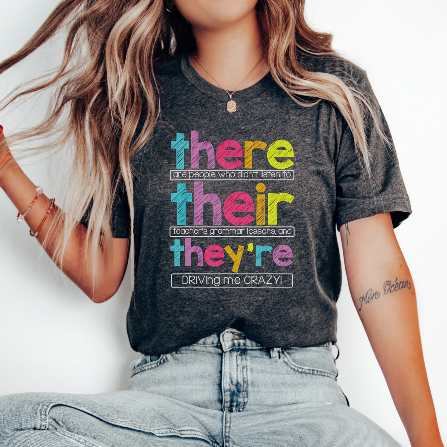 There, Their, They're Grammar T-Shirt
