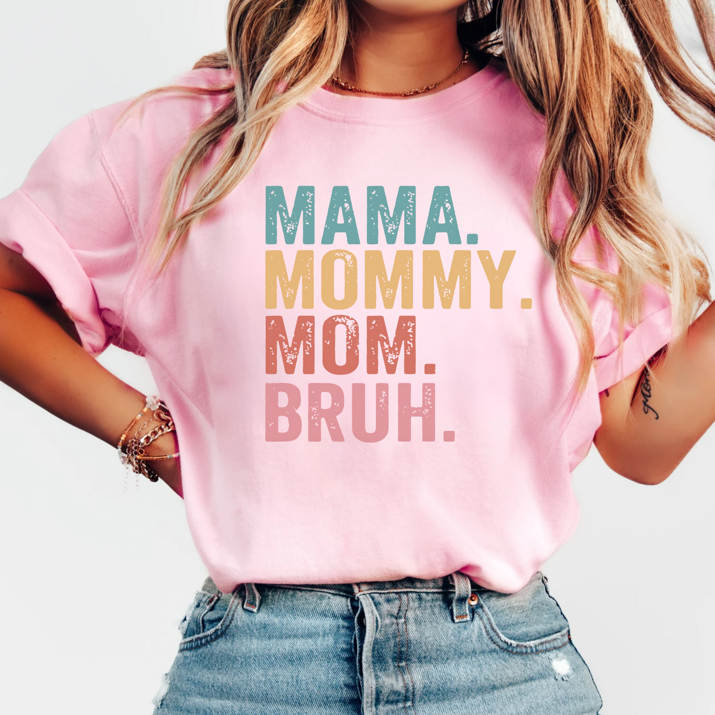 Mama, Mommy, Mom Bruh T-Shirt