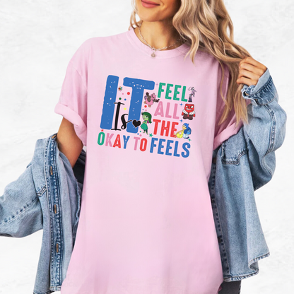 Disney's Themed Inside Out "IT is Okay" T-Shirt