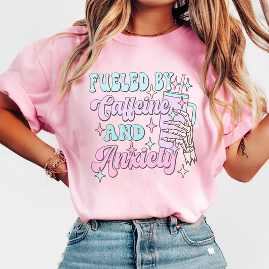 Fueled By Caffeine and Anxiety T-Shirt