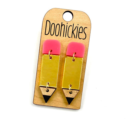 2" Pencil Acrylic Dangles