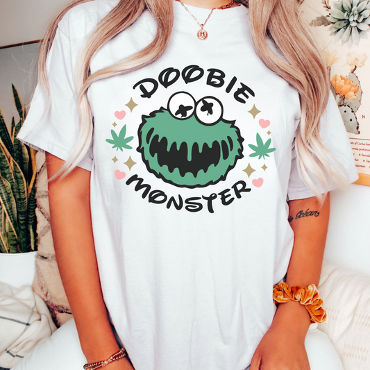 Solid White Doobie Monster T-Shirt