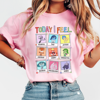 Disney's Themed Inside Out "Today I Feel" T-Shirt