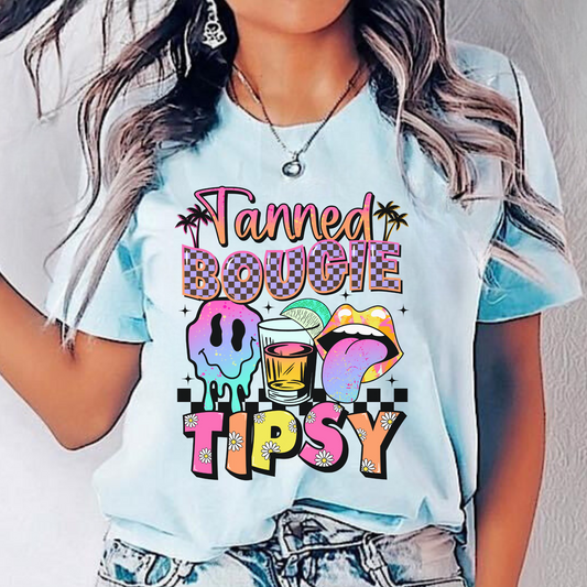 Tanned Boujie Tipsy T-Shirt