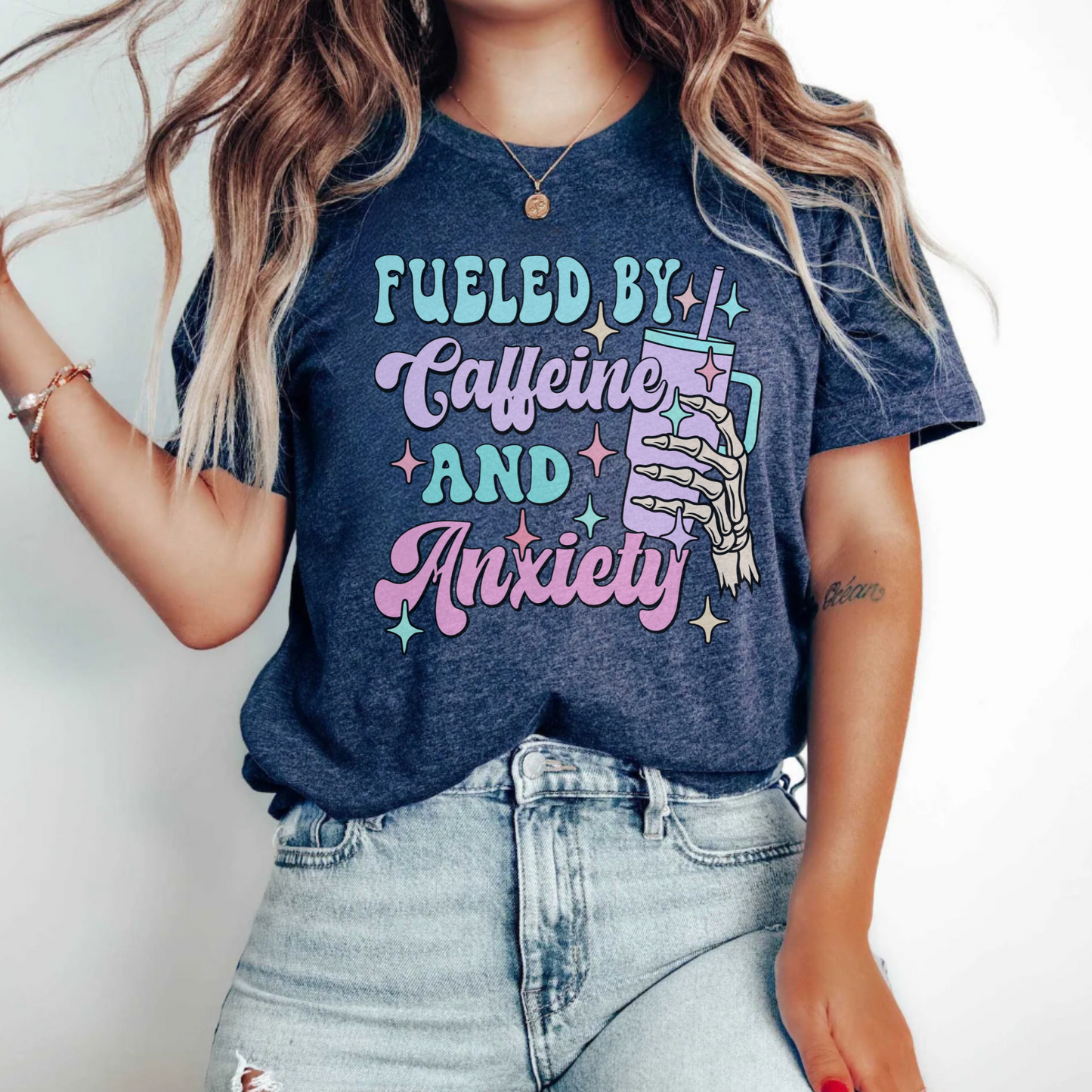 Fueled By Caffeine and Anxiety T-Shirt