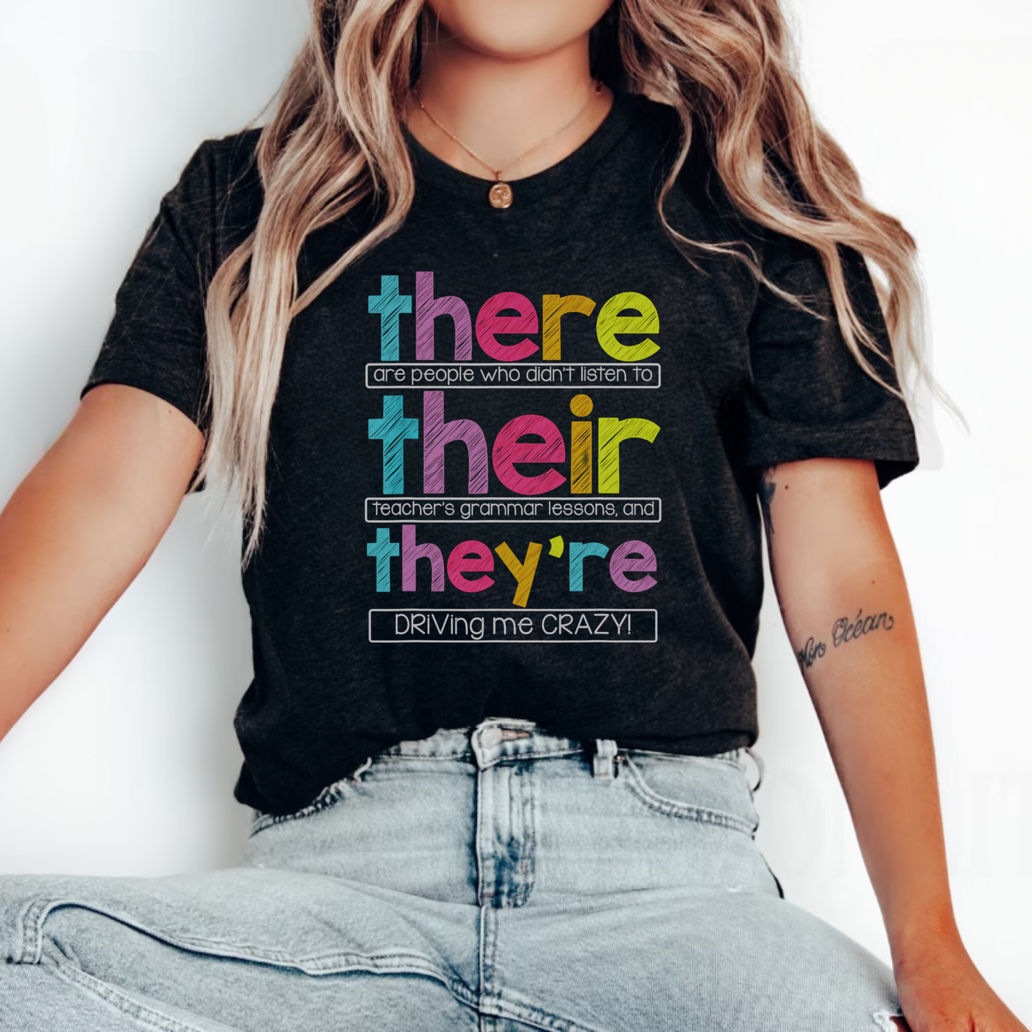 There, Their, They're Grammar T-Shirt