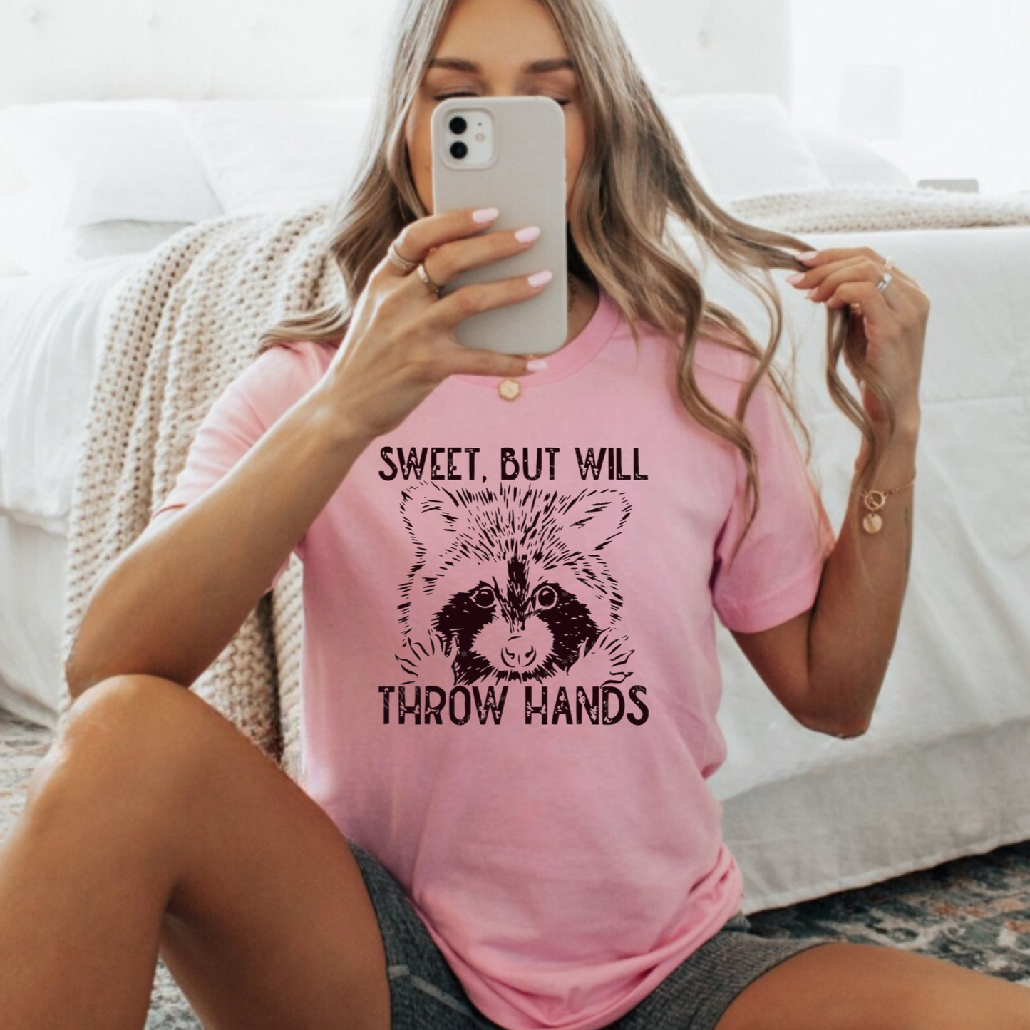 Sweet, But Will Throw Hands T-Shirt