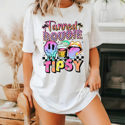 Tanned Boujie Tipsy T-Shirt