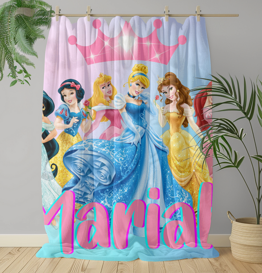 Personalized Princesses Name Blanket