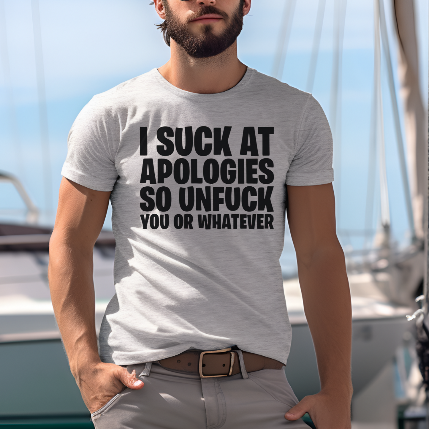 I Suck At Apologies Mens T-Shirt