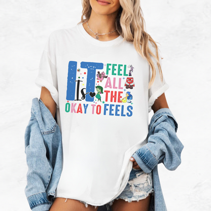 Disney's Themed Inside Out "IT is Okay" T-Shirt