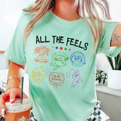 Disney's Themed Inside Out "Feel all the Feels" T-Shirt