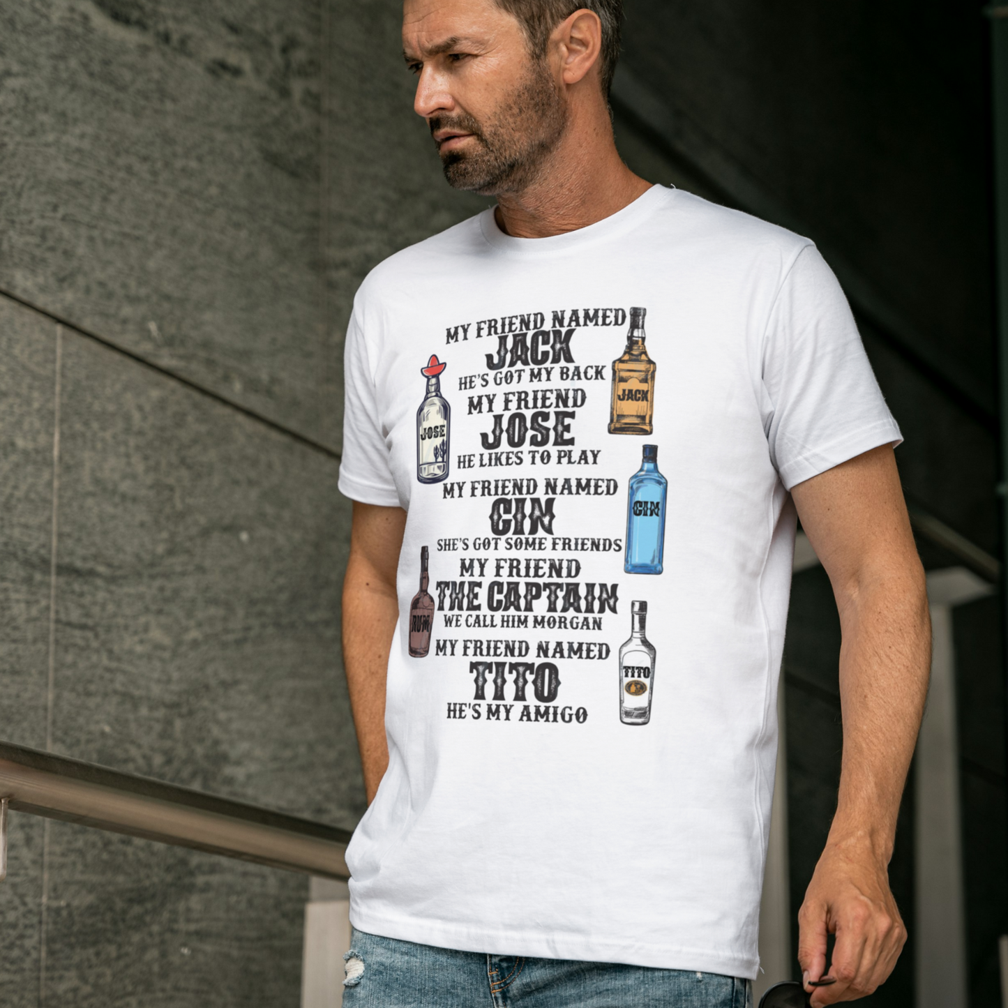 Alcohol Homies Mens T-Shirt