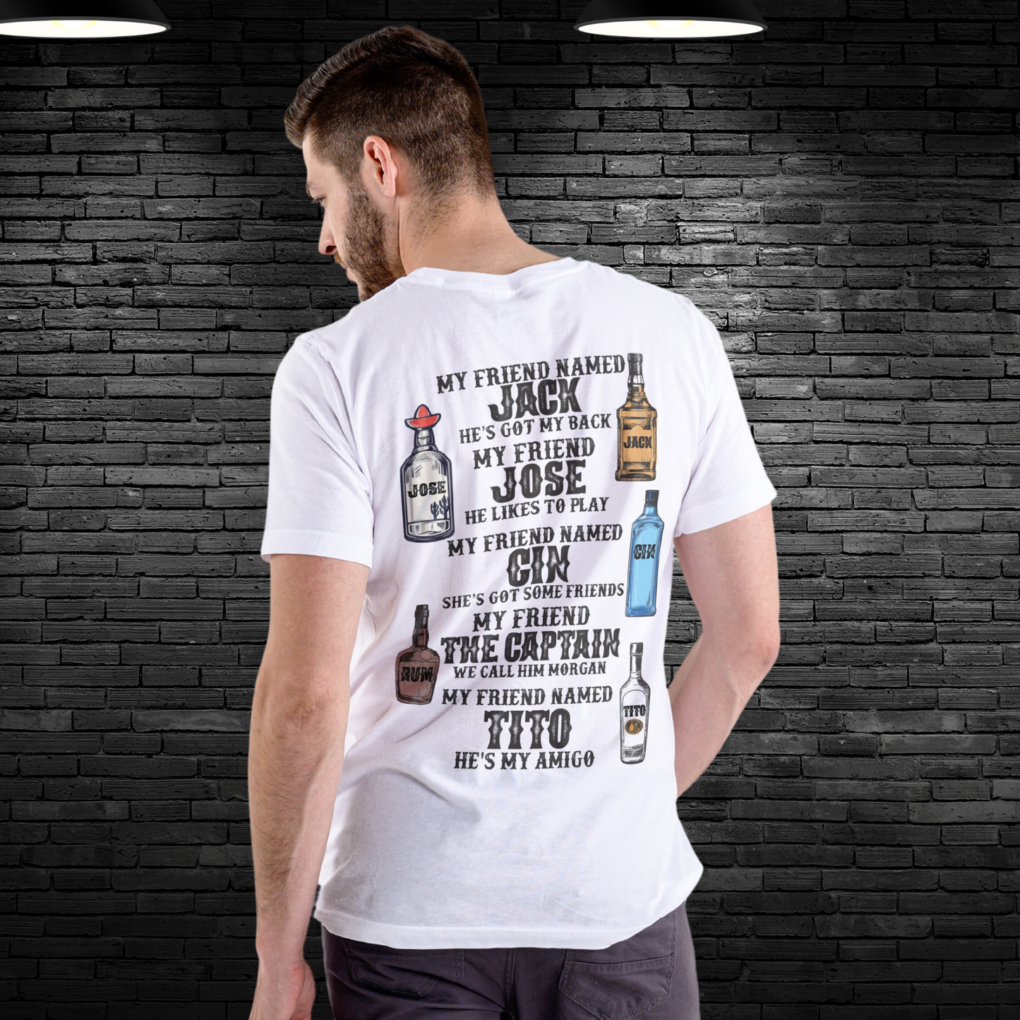 Alcohol Homies Mens T-Shirt