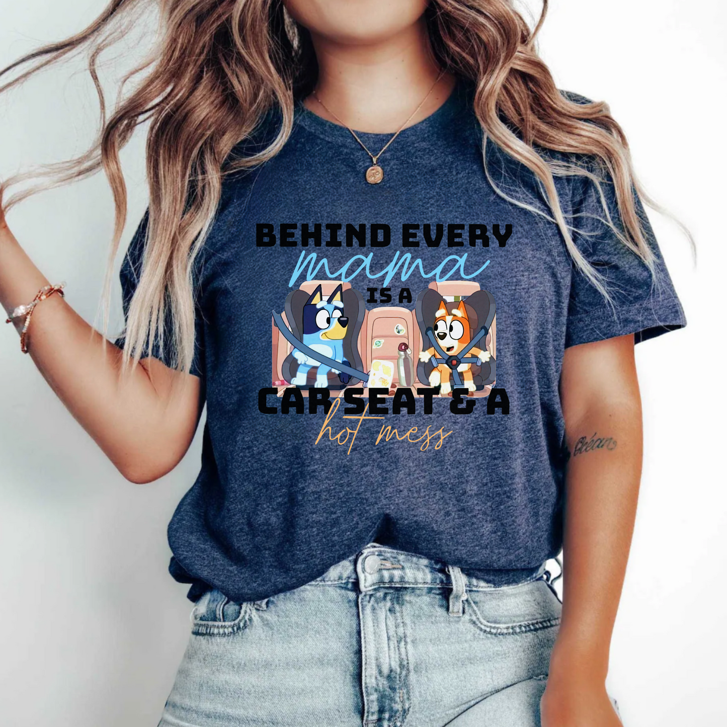 Bluey Inspired, Behind Every Mom T-Shirt