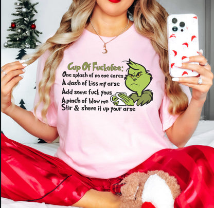 Grinch "Cup of F*ckofee" Shirt