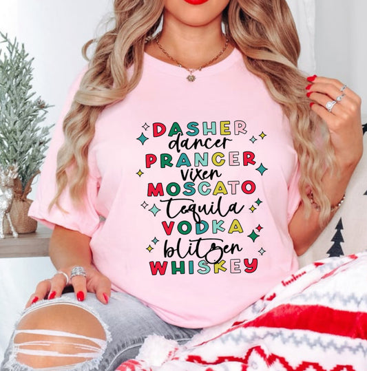 Tipsy Reindeer Roll Call Shirt