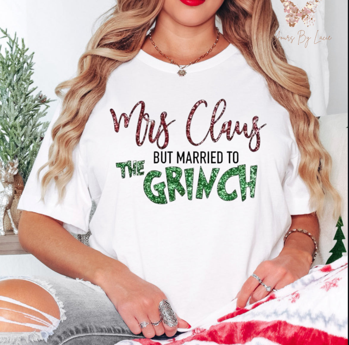 Mrs Clause Married to the Grinch Shirt