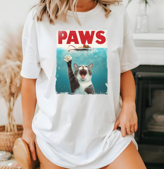 Solid White PAWS Shirt